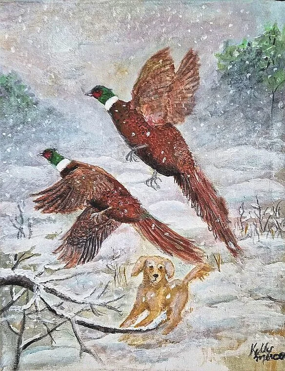 nature_inspired+artwork 2ring_neck_pheasants