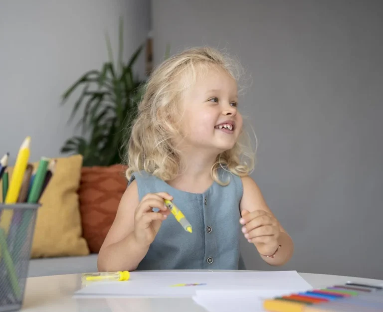 about the artist blonde haired child colouring